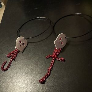 Hoops and chains earrings